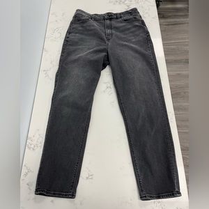 American Eagle High Rise Curvy Mom Jean Size 10 Regular Gray Denim